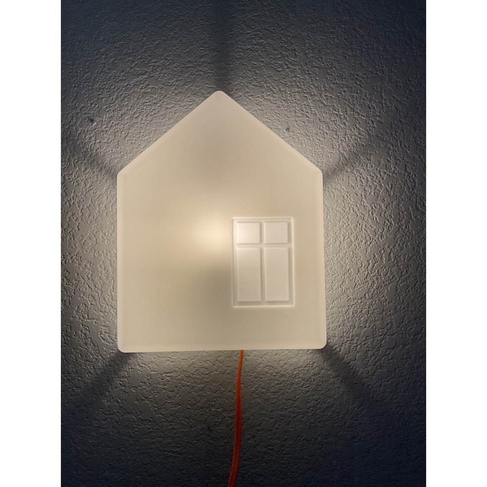 IKEA  LED Night Light House White, Decorative Wall Lamp for Kids